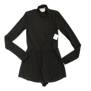 NWT Urban Outfitters Out From Under Gray Sweater Romper Playsuit Open Back Small